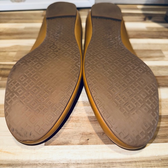 Tory Burch Lowell 2 Ballet Flats Mestico Blonde Leather, Size 9 - Picture 6 of 13